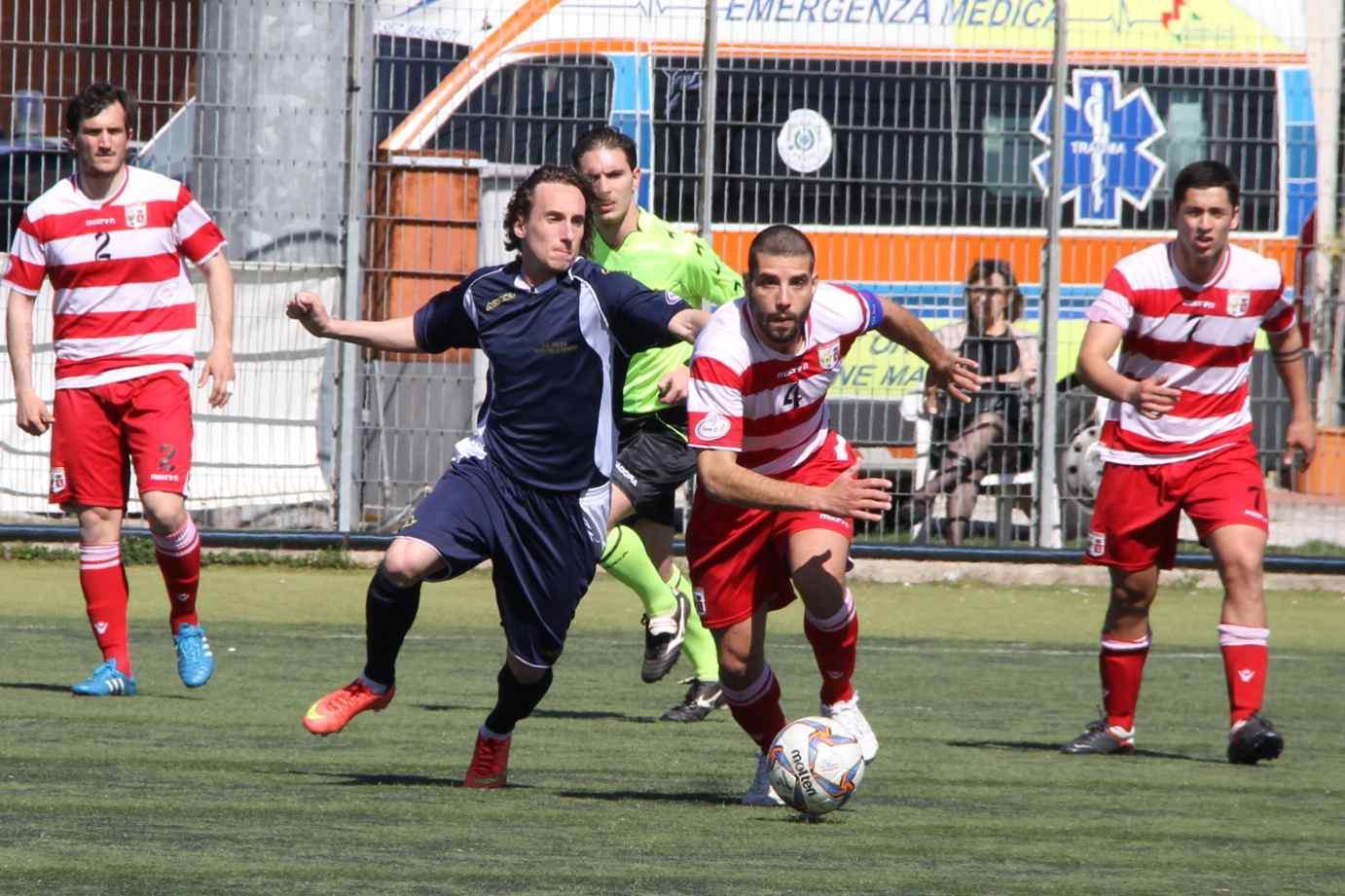 Un'azione di gioco della gara  interna del Jolly col Porto Tolle