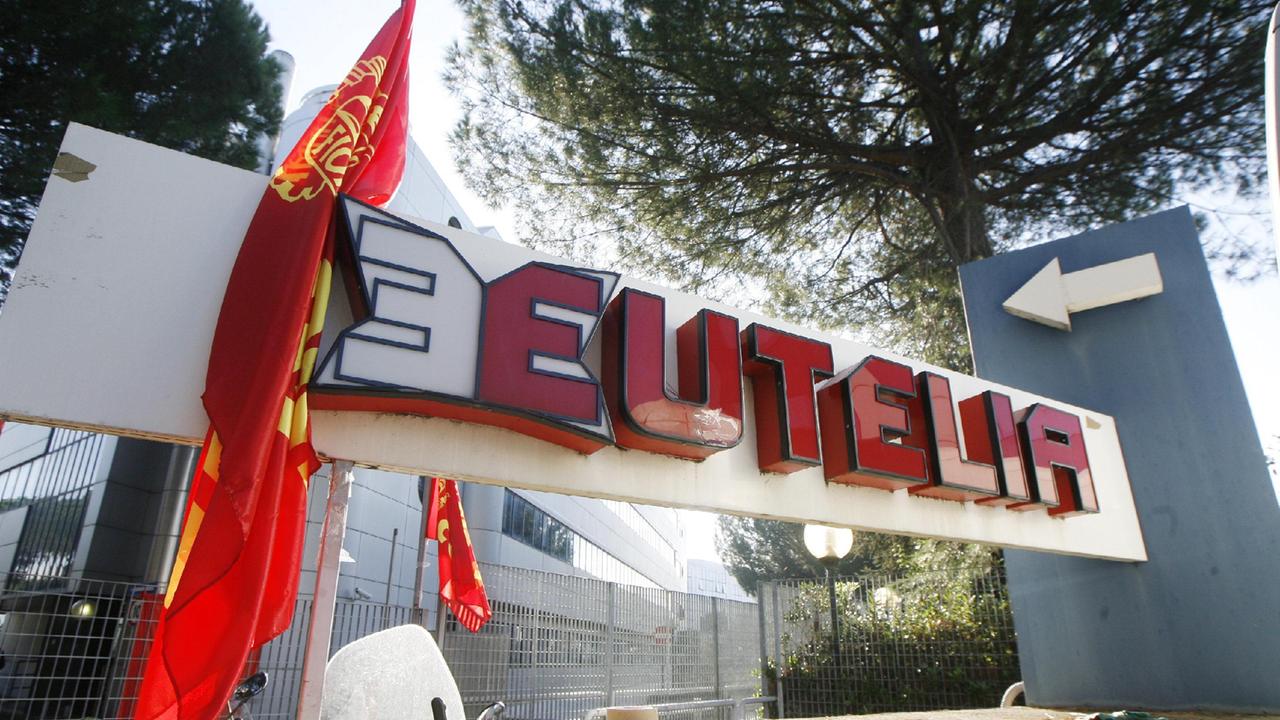 Una protesta a Eutelia negli anni passati