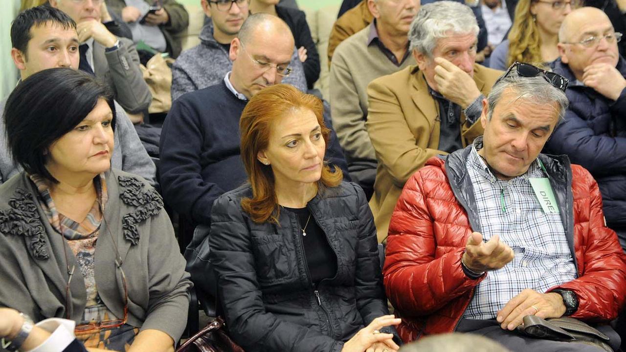 Antonella Giuzio con Cosetta Pellegrini e Paolo Andreoli (foto Paolo Barlettani)