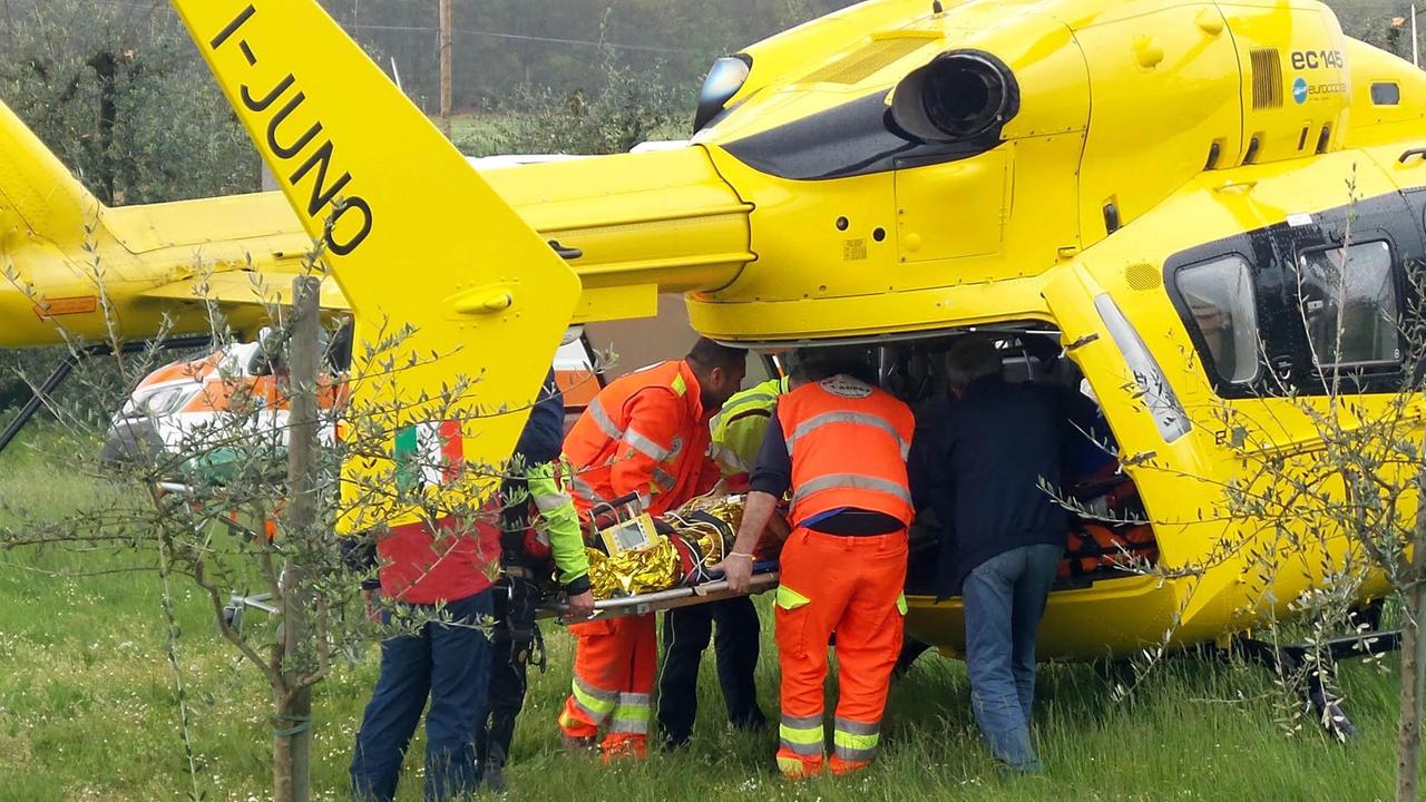 I soccorsi al momento dell'incidente accaduto a Vannelli (foto Nucci)