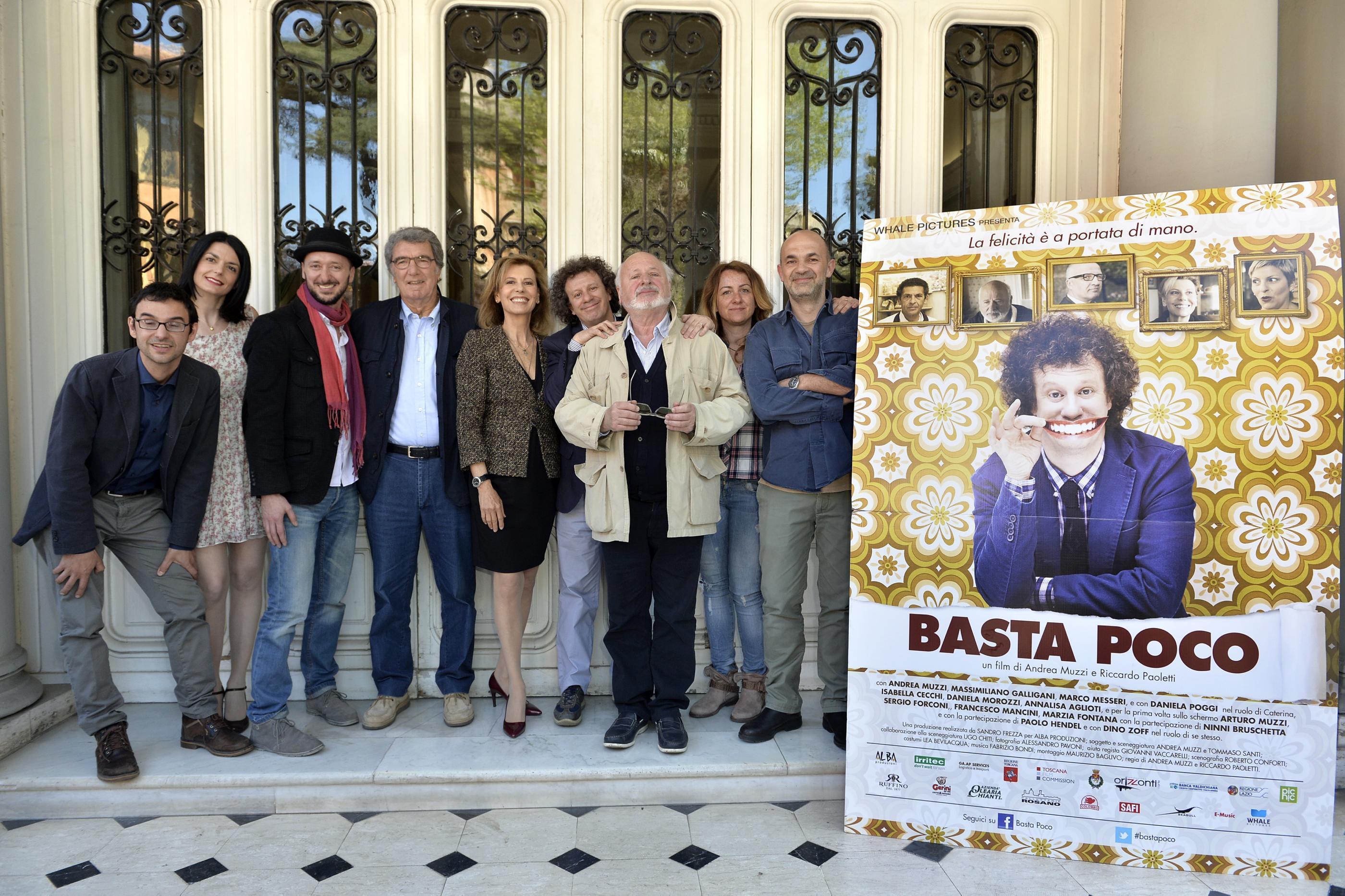 Il cast alla presentazione del film a Roma 
