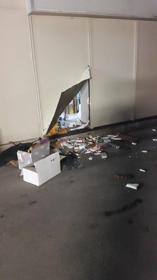 I danni alla stazione di servizio