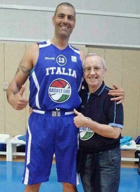 Tommaso Giannini con coach Dan Peterson 