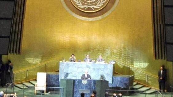 Giovane castellana a lavorare all'Onu