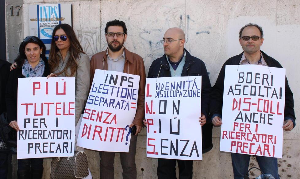 I ricercatori precari protestano con il governo 
