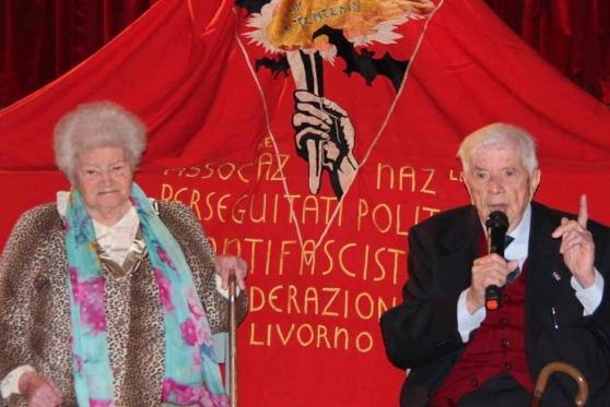 Garibaldo Benifei e la moglie Osmana