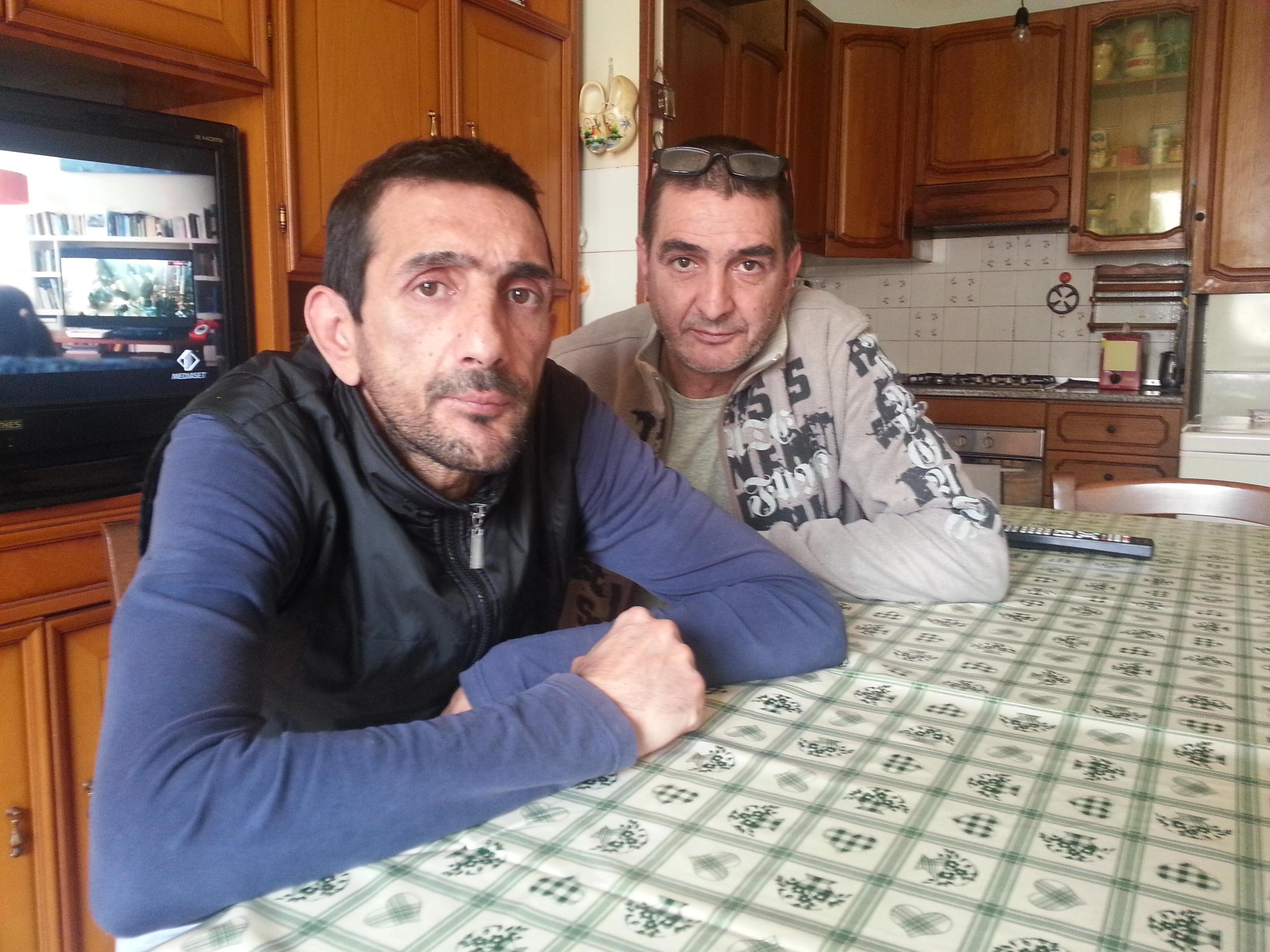 Sergio e Modesto Sacco, fratelli di Vito Sacco, morto al Macrolotto