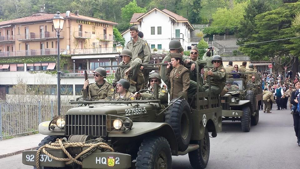 La sfilata dei soldati brasiliani oggi a Montese