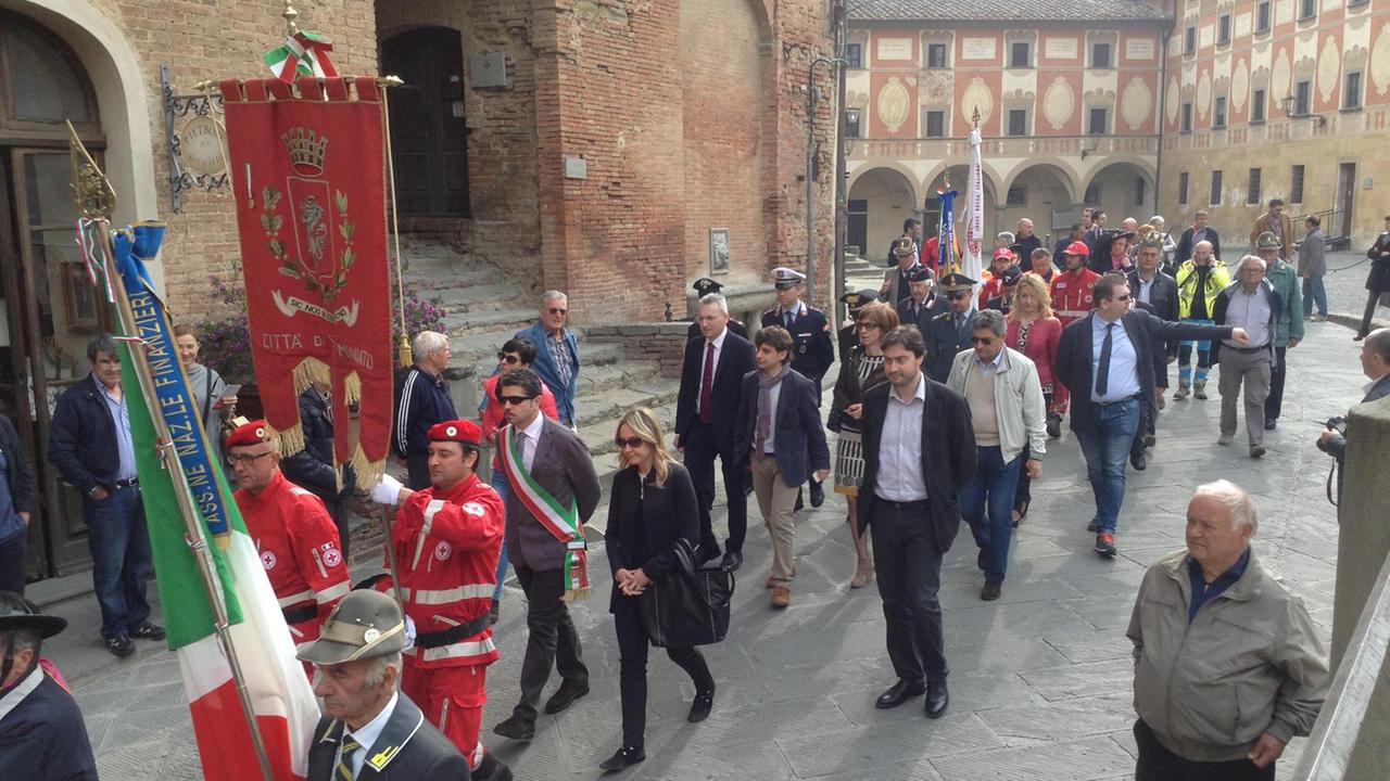 Un momento delle celebrazioni del 25 aprile a San Mn iato
