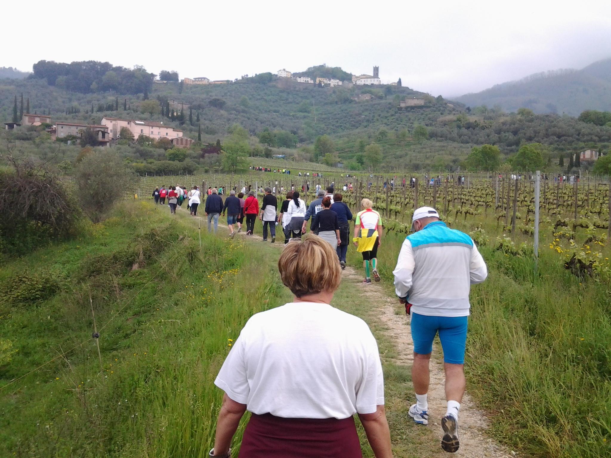 Un momento della marcia  
