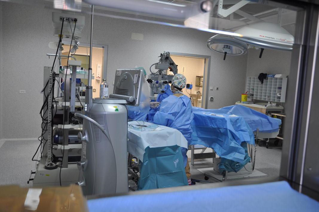 Una delle sale operatorie dell'ospedale di Cecina