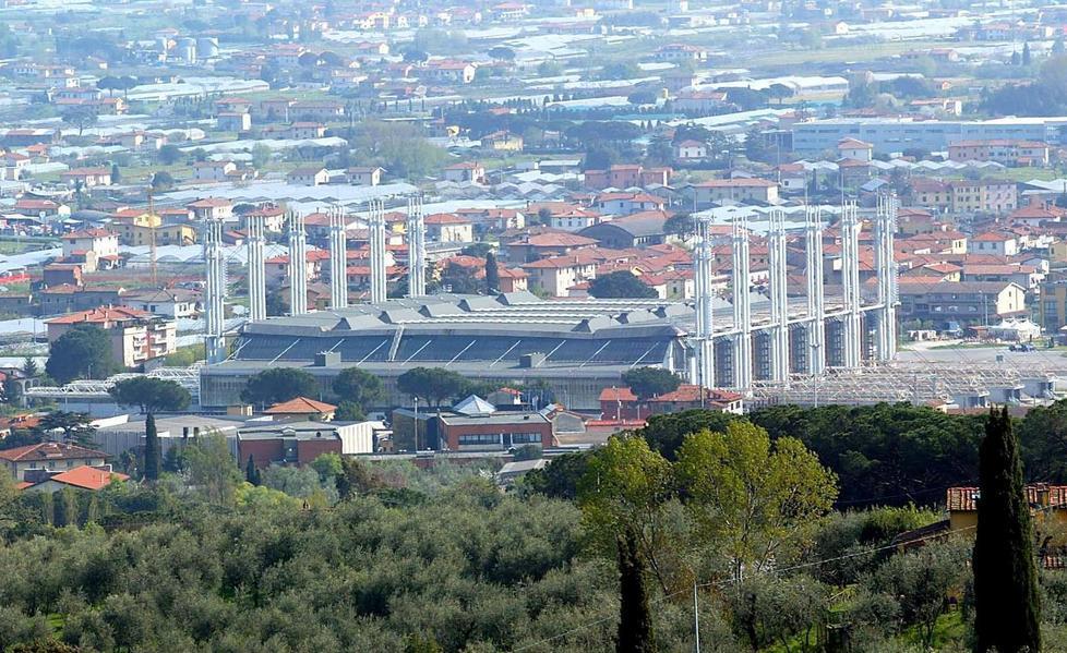 Una veduta dall'alto del Mefit