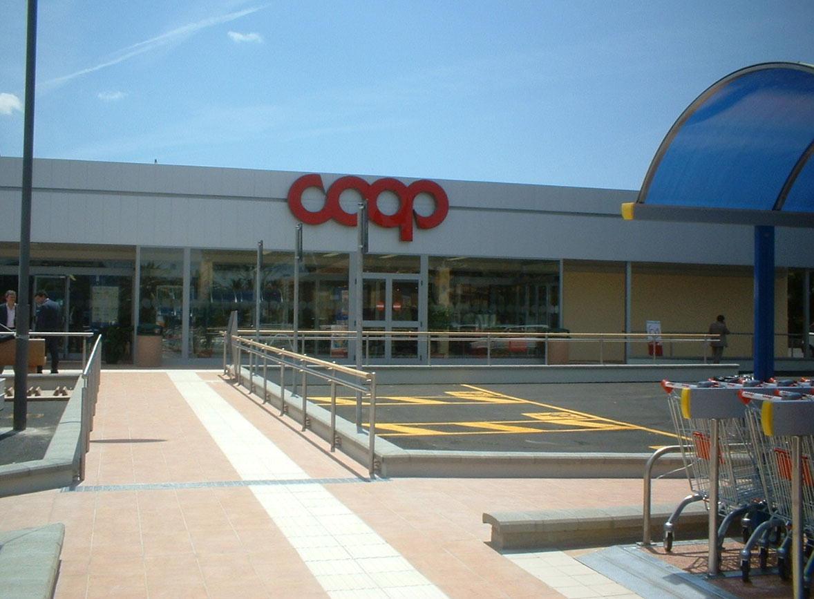 Il supermercato della Coop a Bagno di Gavorrano