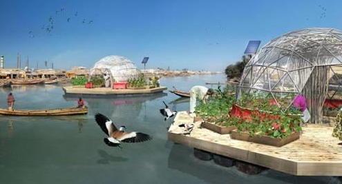 La serra galleggiante sarà esposta a Expo 2015 