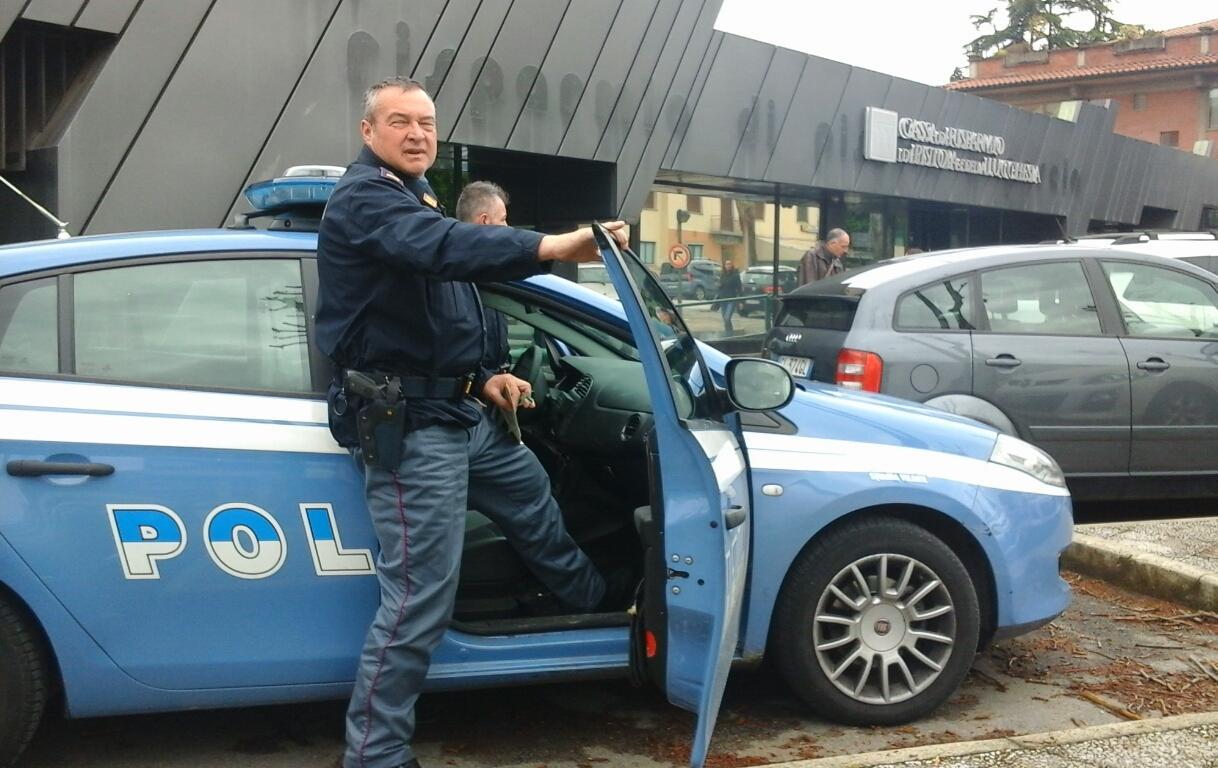 Un servizio della polizia di Pistoia in una foto d'archivio