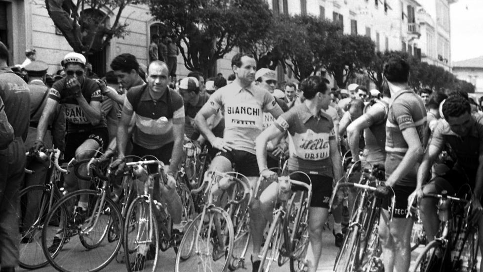 Una tappa grossetana del Giro degli anni Cinquanta