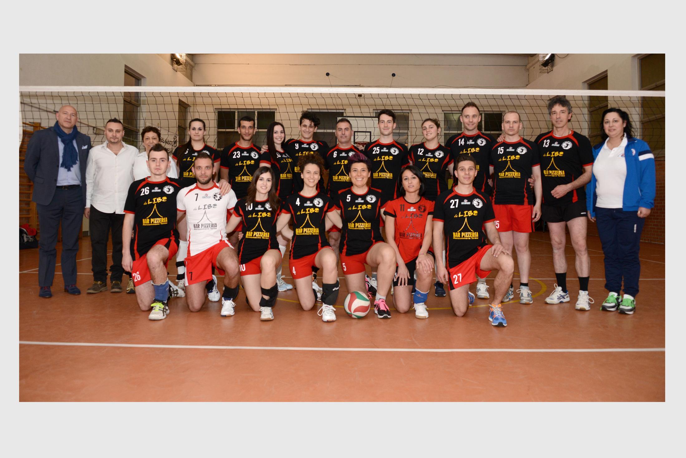 La formazione del Gruppo Misto Volley Monsummano