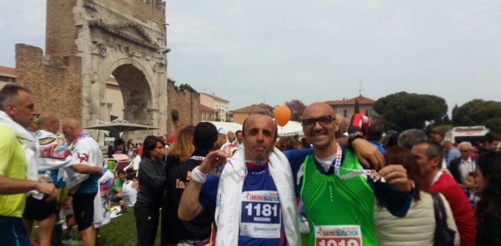  Gozzoli e Cevolani felici sotto l’Arco di Augusto 