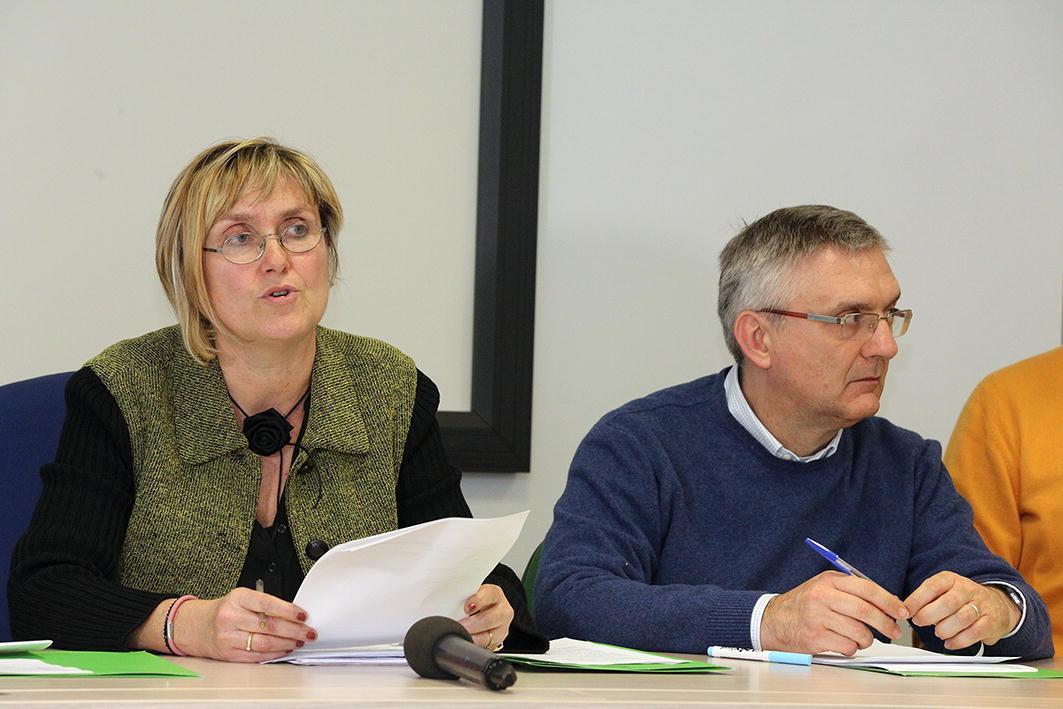 I dirigenti dell'Asl 11 Monica Piovi e Renato Colombai
