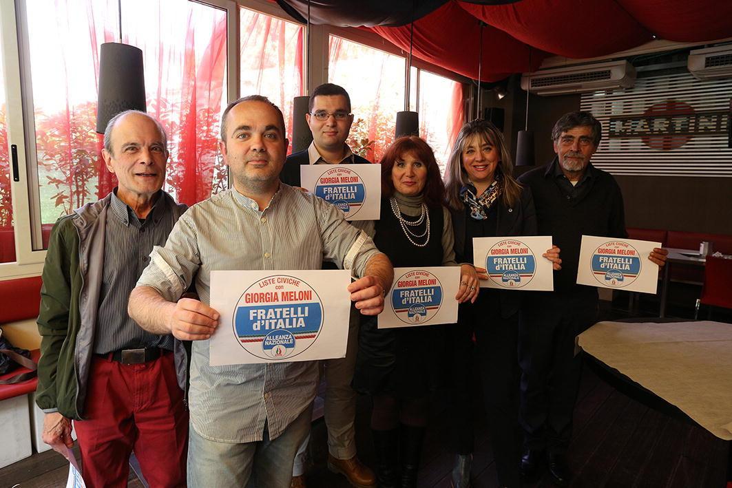 La presentazione delle candidature di Fratelli d’Italia