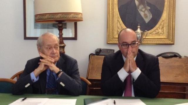 Il presidente di Alfea, Bracci Torsi, e il direttore Piccioni