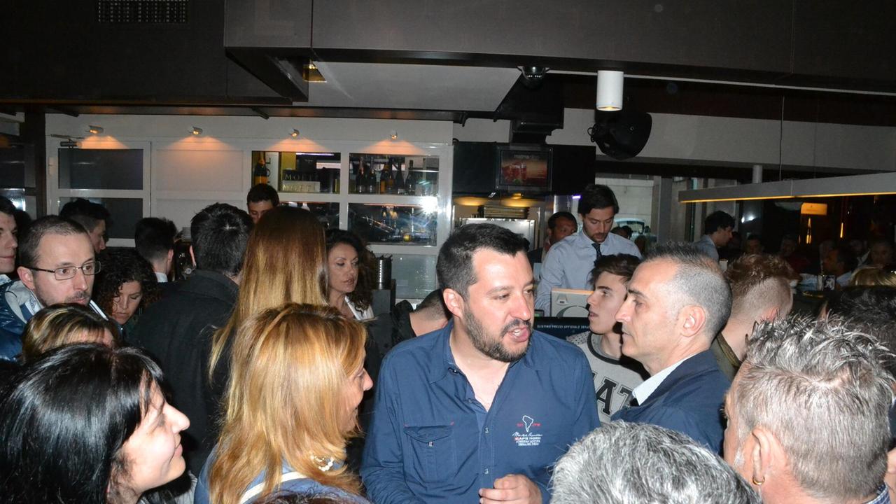 Matteo Salvini al "Mai Mai" (VIp)