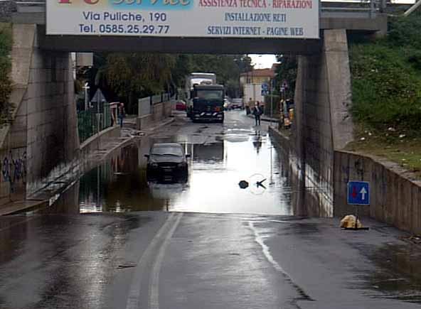 Il sottopasso di Via Marina Vecchia