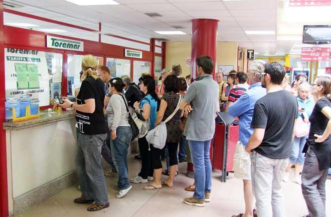 La biglietteria di Piombino (foto Paolo Barlettani)