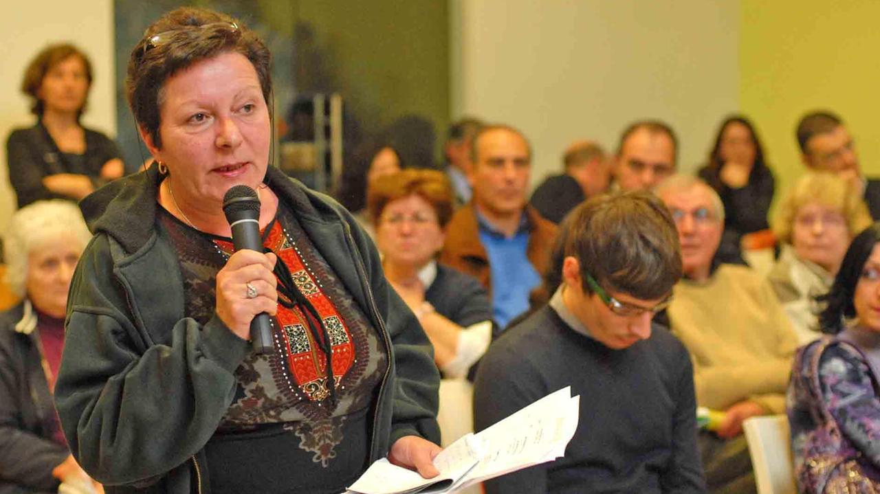 Rosanna Crocini, referente del Comitato "Acqua bene comune" (foto Gori)