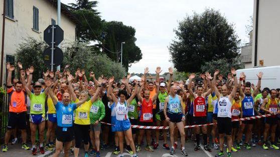 La partenza della corsa "La festa del podista"
