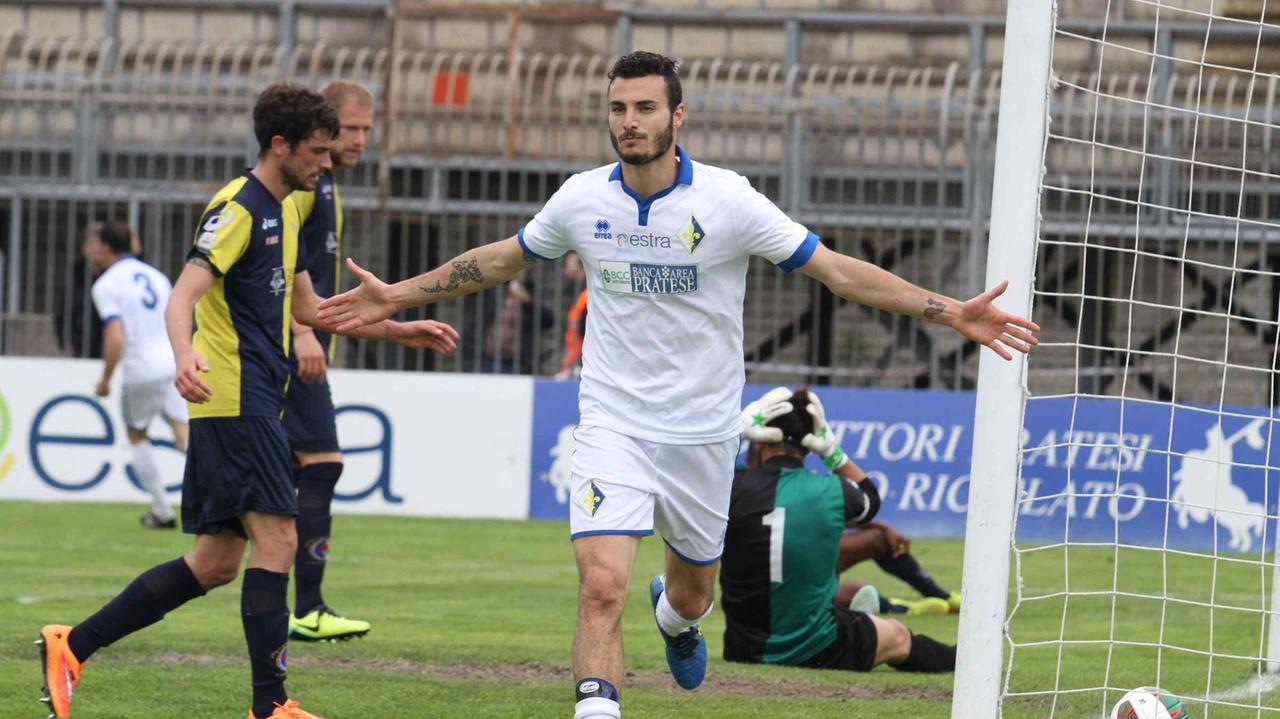 Bocalon esulta dopo il gol del vantaggio (foto Batavia)