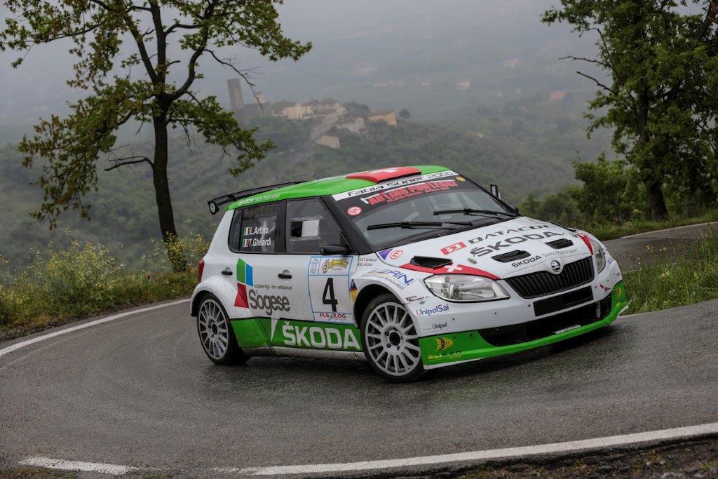 La Skoda Fabia S2000 della coppia Artino-Ghilardi (Foto Valerio Incerpi)