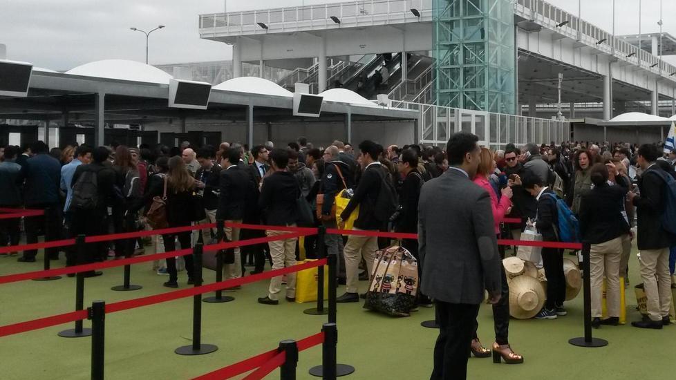 Mille uomini a protezione della mostra
