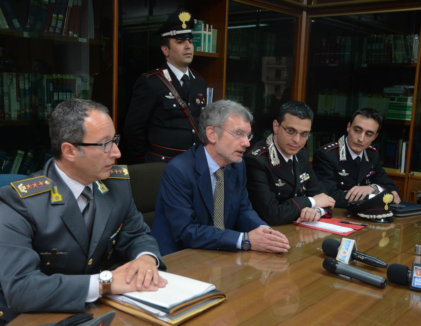 Al centro il procuratore di Oristano, Andrea Padalino Morichini