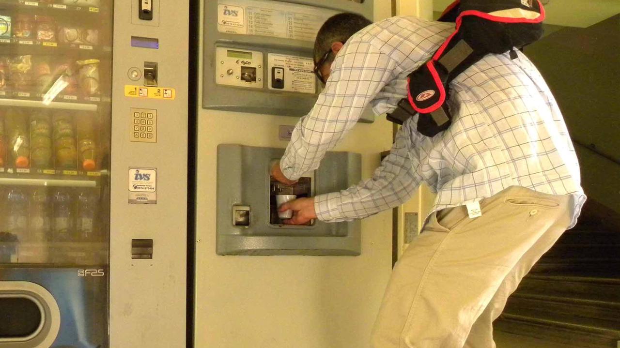 Un distributore automatico di bevande (archivio)