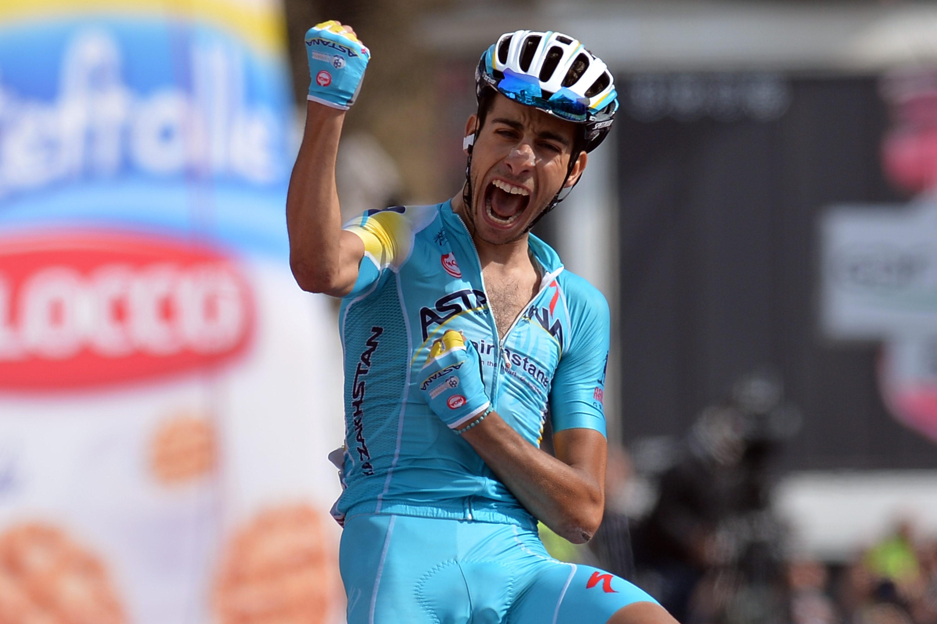 La vittoria di Fabio Aru a Montecampione nel Giro d'Italia 2014