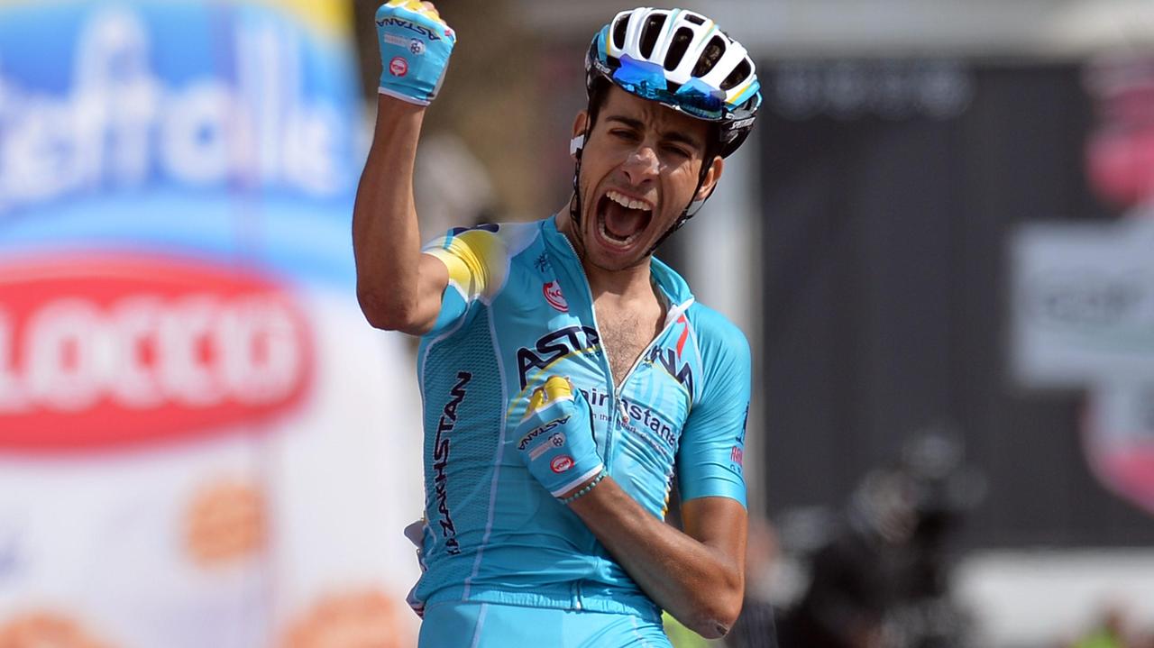 La vittoria di Fabio Aru a Montecampione nel Giro d'Italia 2014