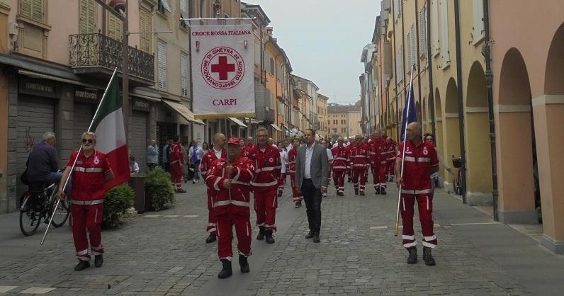 L’abbraccio di Carpi a tutti i volontari della Croce Rossa 