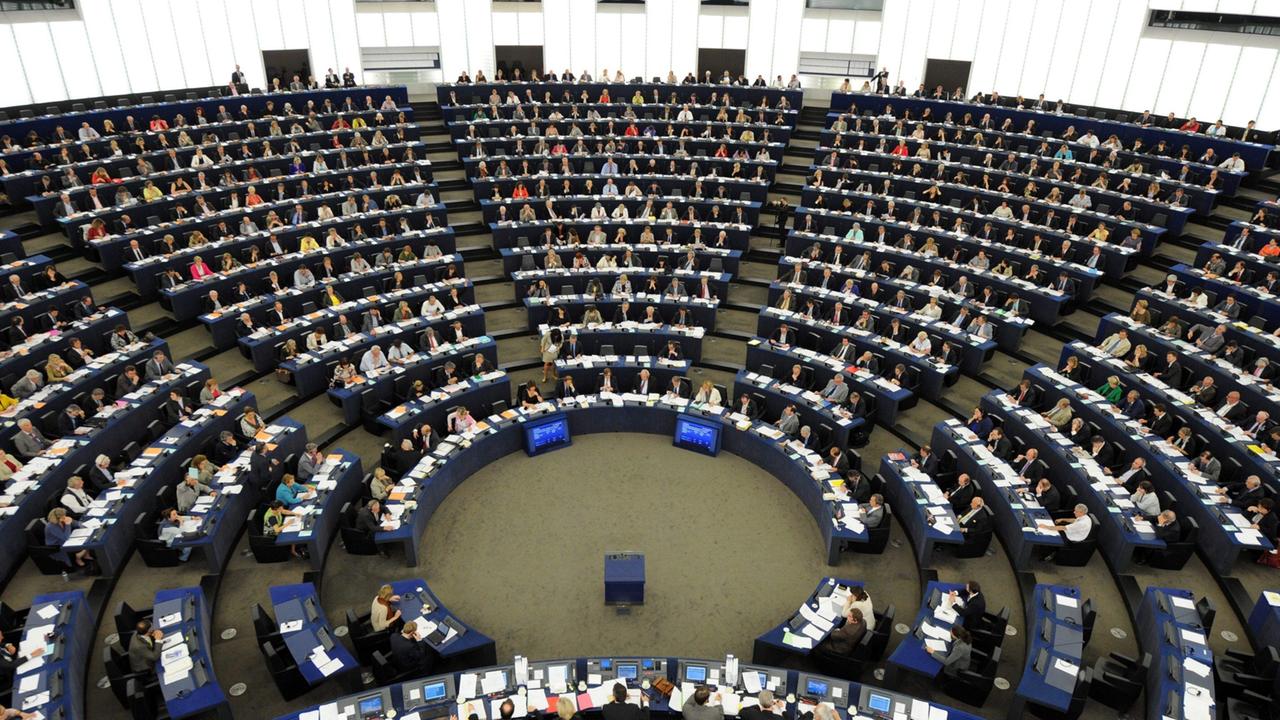 L'aula del Parlamento europeo a Strasburgo