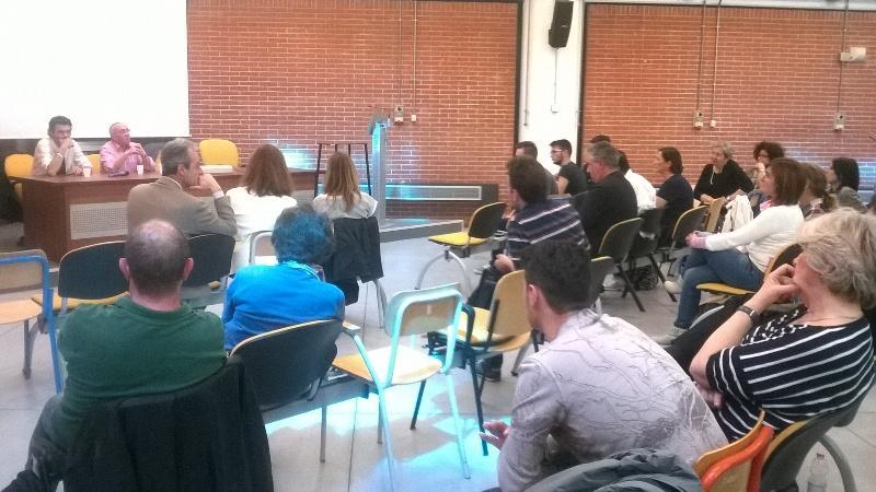 L'incontro nell'aula magna dell'istituto Marconi