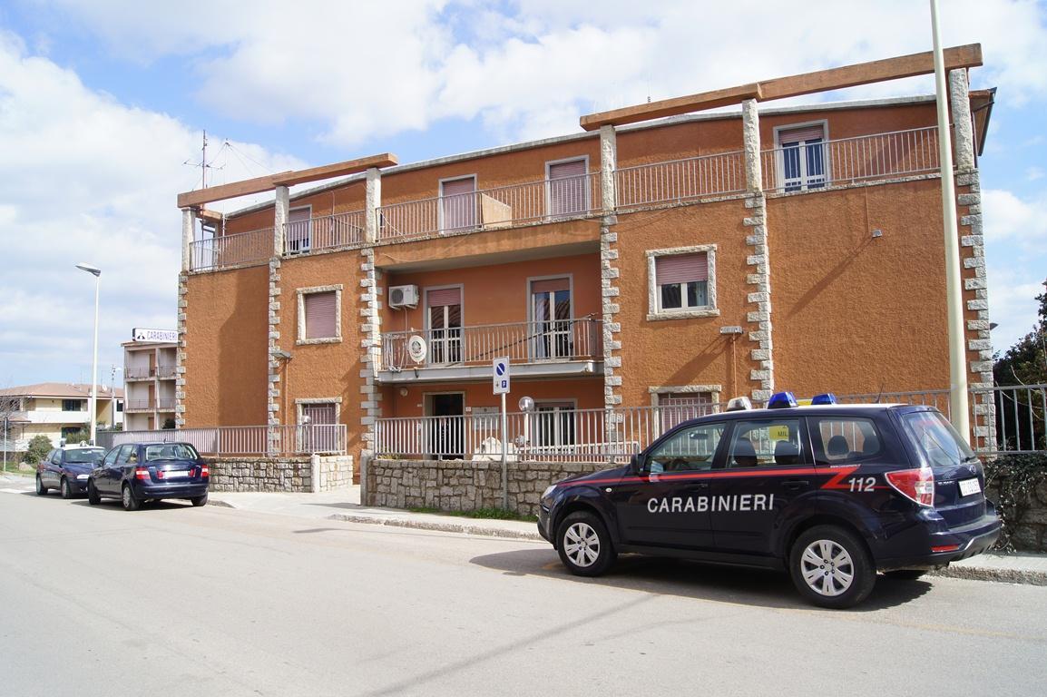 La stazione dei carabinieri di Tempio 