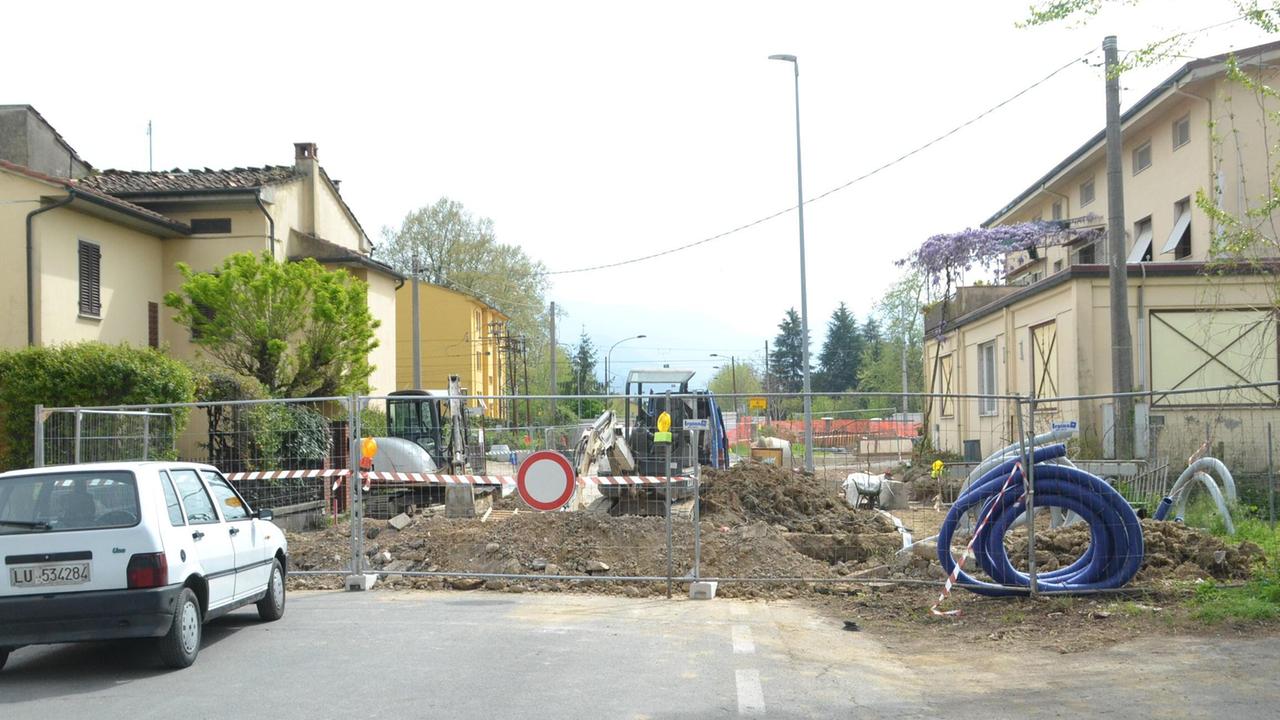 Lavori in via Ingrillini