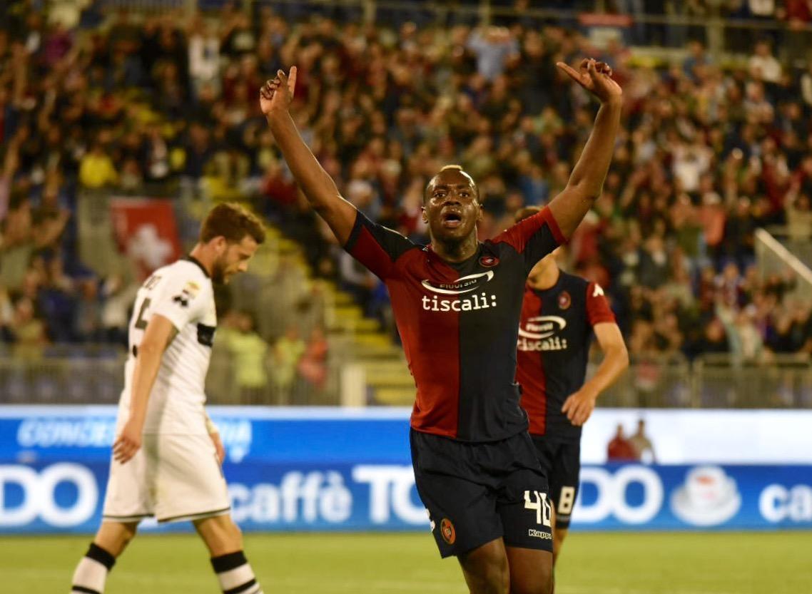 L'attaccante congolese del Cagliari M'Poku