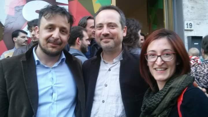 Da sinistra Luca Bravi, Tommaso Fattori e Elisa Valdambrini