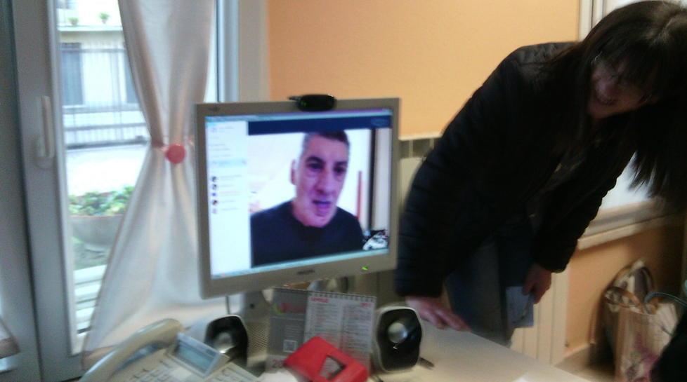 Gli ospiti di Villa Bianca in videochiamata con il mondo