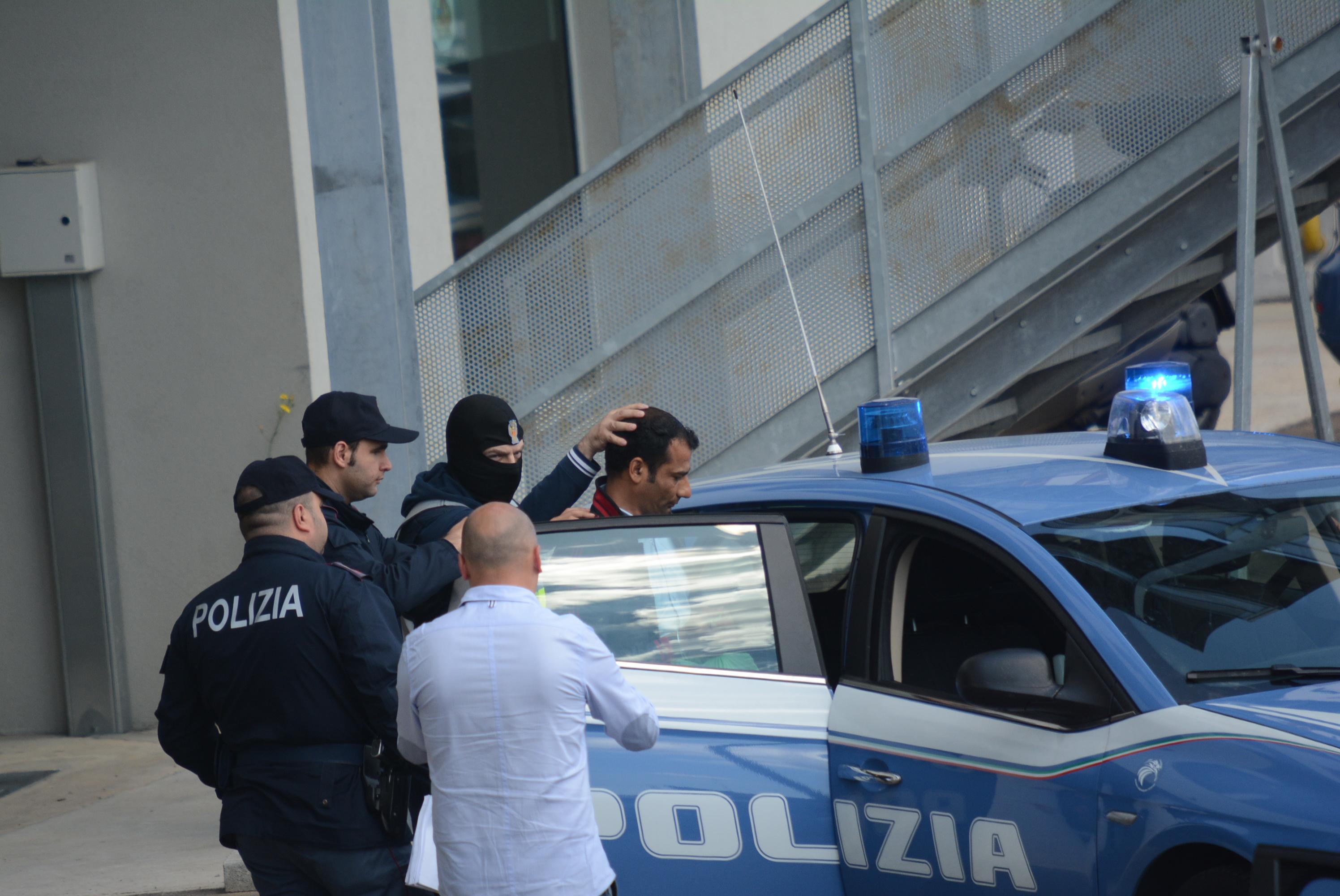 L'arresto di uno dei pachistani a Olbia
