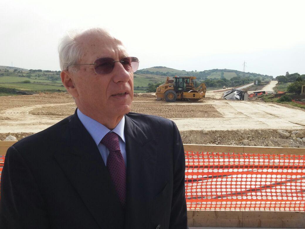 Il sopralluogo del presidente dell'Anas Pietro Ciucci 