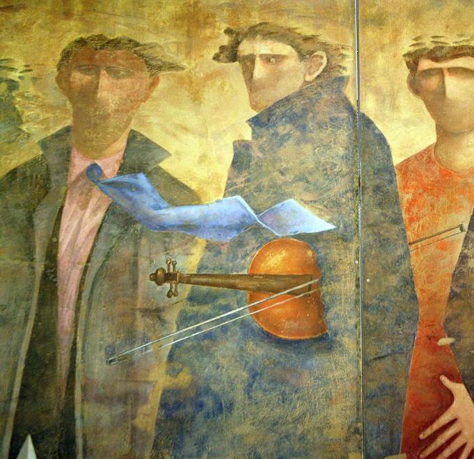 Talani, l’affresco Partenze all’Expo 2015