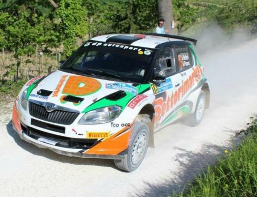Giuseppe Dettori sul podio al Rally dell’Adriatico 