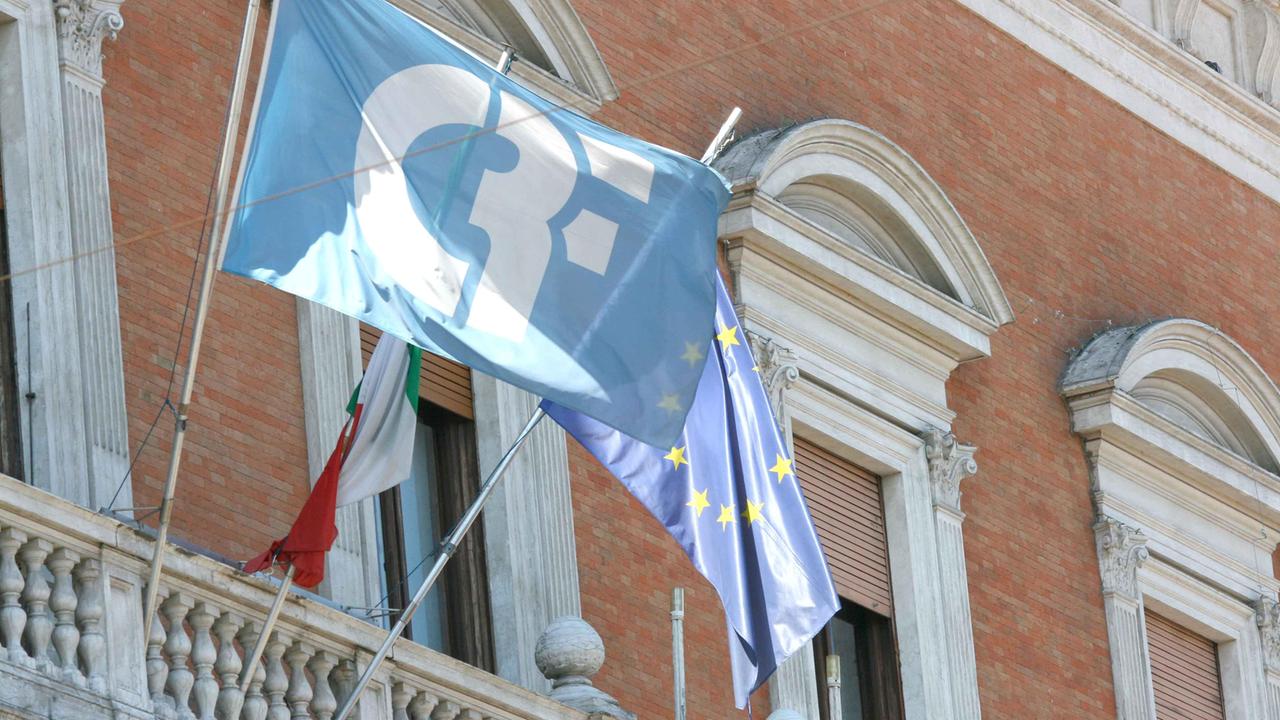 La sede della Cassa di Risparmio di Ferrara